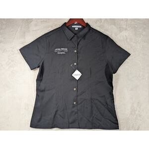 Star Wars Galaxy's Edge Disneyland Cast Member Short Sleeve Button Women MEDIUM